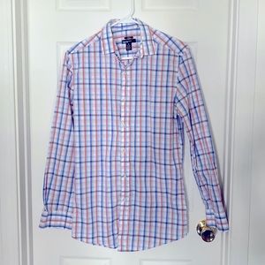 Mens BarIII slim fit stretch dress shirt plaid